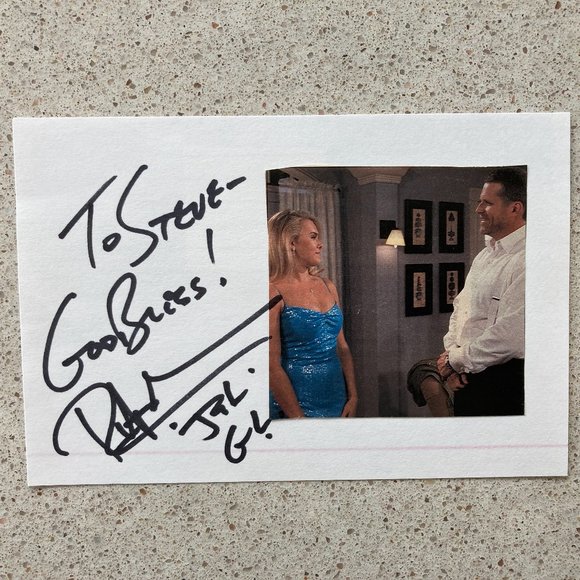 Robert Newman Signed Inscribed Card 4”X6” Soap Opera Guiding Light Joshua Lewis - Picture 1 of 1